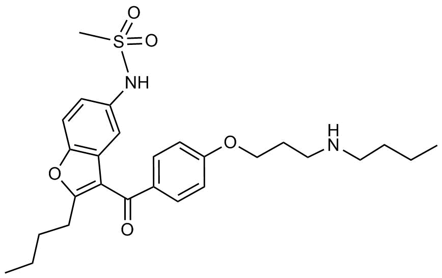 N-Desbutyl Dronedarone  HCl