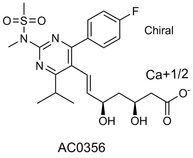 3S,5R-Rosuvastatin calcium salt, ent-Rosuvastatin